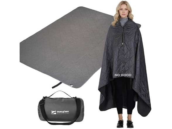 DUKUSEEK Waterproof Stadium Blanket NO HOOD