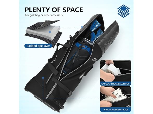PC Hard Top Golf Travel Bag