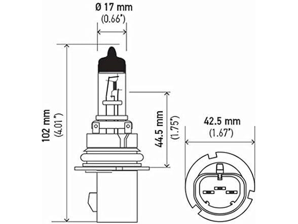 HELLA 9007 Halogen Bulb 12V