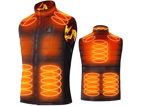 Hoson Men (M) Heated Heating Zones Electric Vest