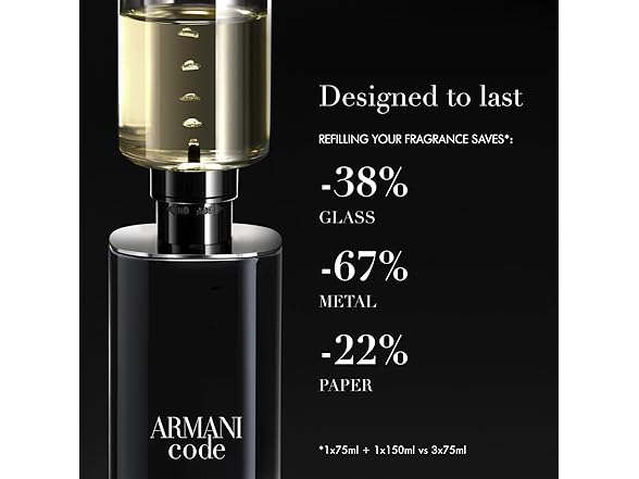 Armani Code 1.7 OZ EDT Refillable Men
