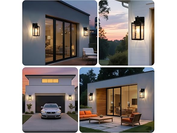 Brightever Motion Sensor Outdoor Lights Fixture Dusk- Dawn