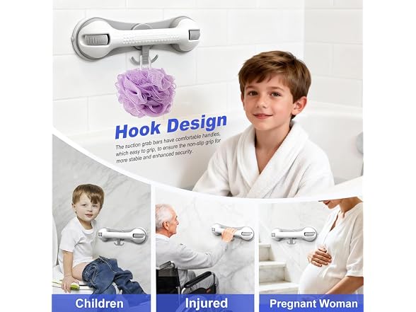 HJSDYLIN Grab Bars for Shower 2 Pack - Gallery 4