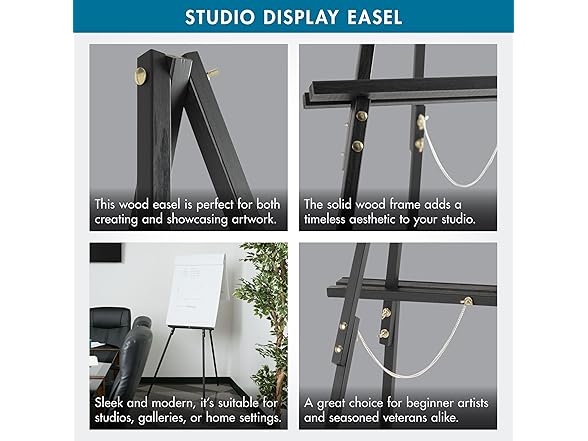 Studio Designs Wood A-Frame Tripod Display Easel Stand