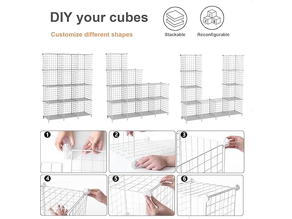 ATTDETJL Cube Storage Organizer