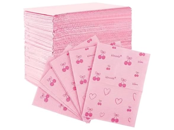 Klimonla 125 Pack Dental Bibs
