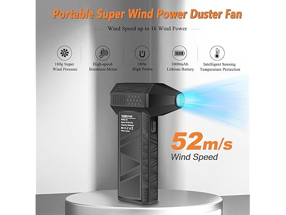 uziikl Portable Compressed Air Duster