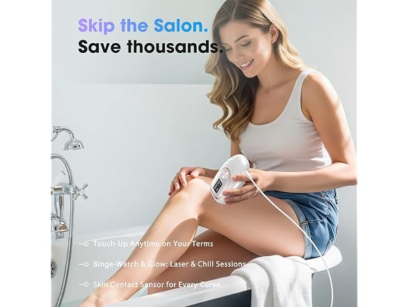 Oreeth IPL Hair Removal Device Full Body White