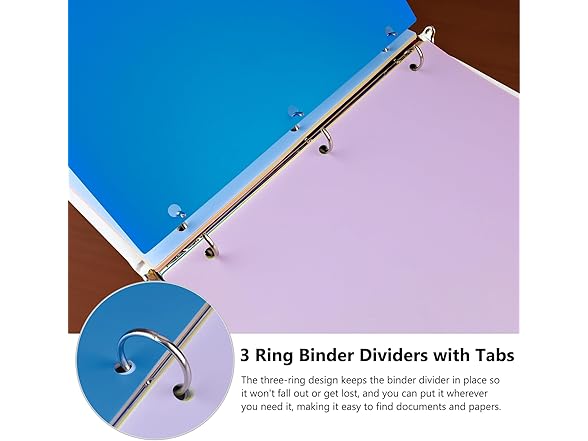 HABGP 96Pcs/12 Set 3 Ring Binder