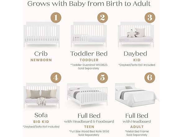 Delta Children Isabelle 6-in-1 Convertible Crib