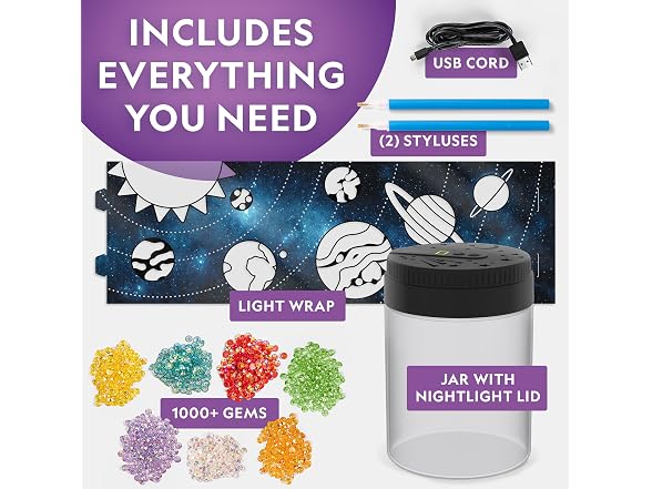 National Geographic Diamond Painting Space Night Light Kit