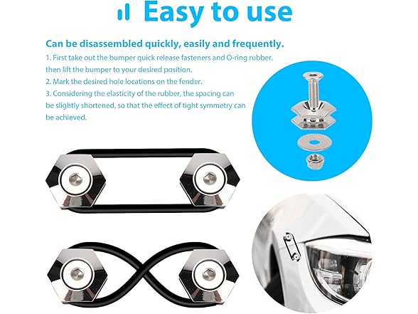 Bumper Quick Release Kit (Dark Black)