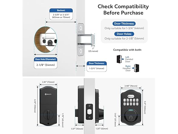 Solity Smart Digital Electronic Deadbolt