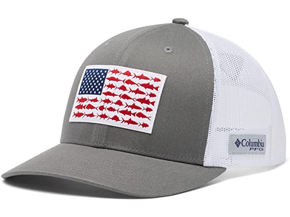 Columbia PFG Snap Back Fish Flag Ballcap