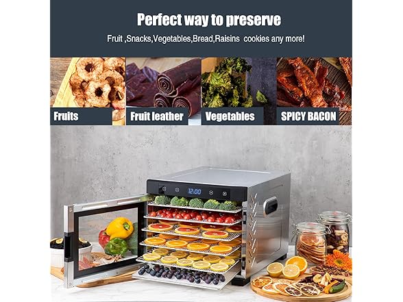 NutriChef Electric Countertop Food Dehyd