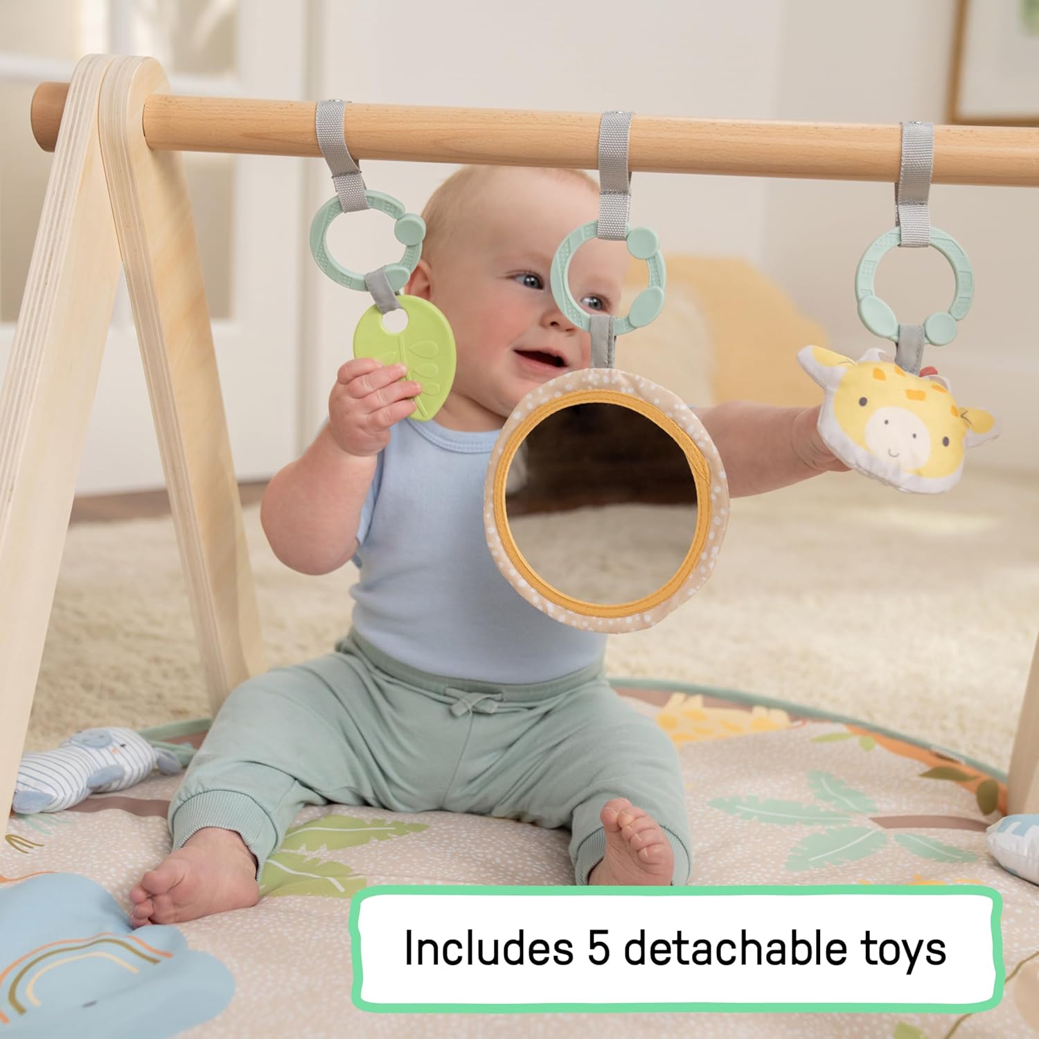 Ingenuity Wonder & Wood Baby Play Mat - Gallery 14