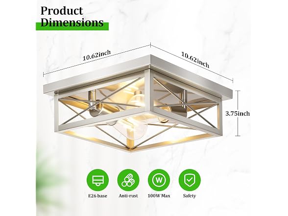 Kondras B0F2TL4W6J 2-Pack Hallway Light Fixtures