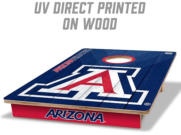 YouTheFan NCAA 2' x 3' Wood Cornhole Set