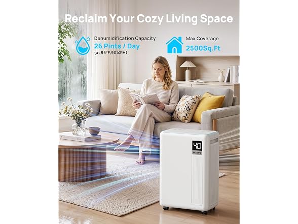 AIUSEVO 26-Pint Dehumidifier