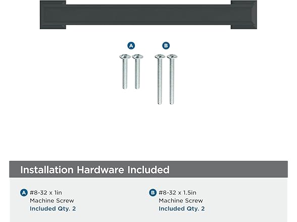 Amerock | Cabinet Pull | Matte Black | 5-1/16 inch