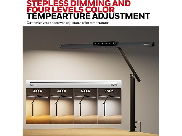 Honeywell LED Desk Lamp with Clamp - HJ1