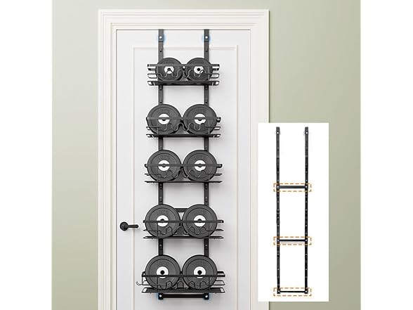Takywep Over the Door Storage Rack, 3 Layers 