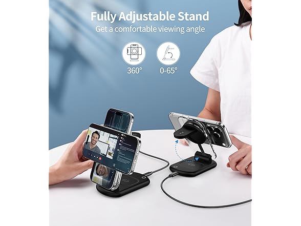 Mukiya 3 in 1 Magnetic Wireless Charging Station