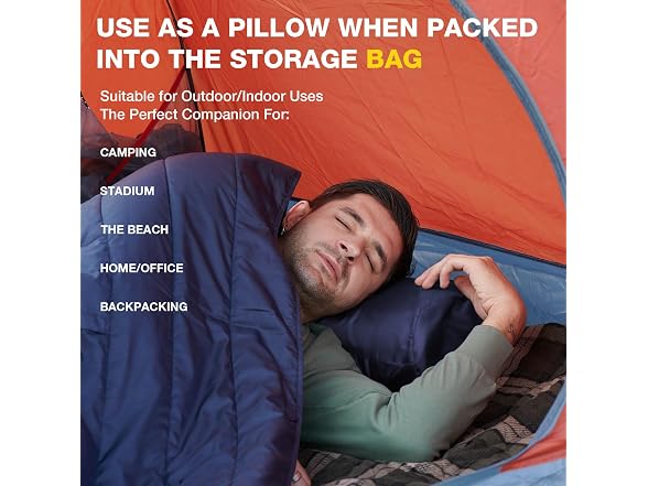DUKUSEEK Waterproof Stadium Blanket Blue