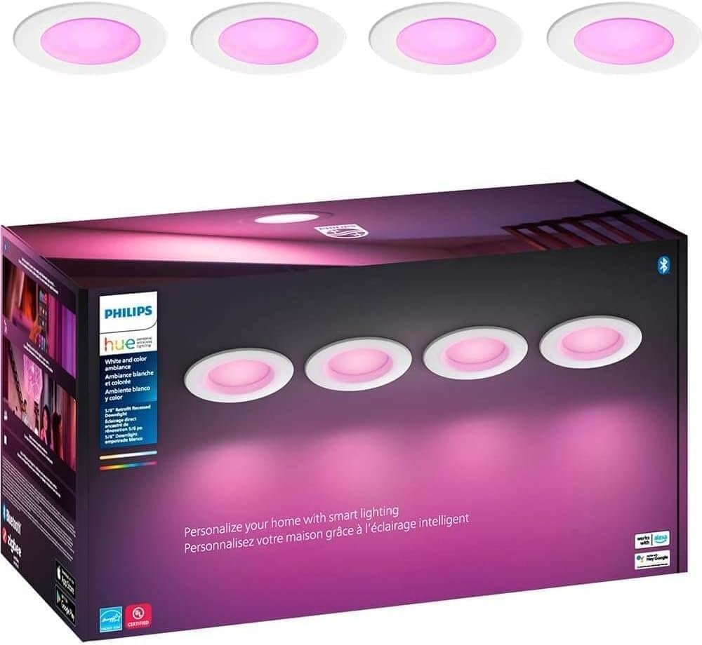 Philips Hue Philips Hue Smart Recessed 5/6 Inch LED - Gallery 10