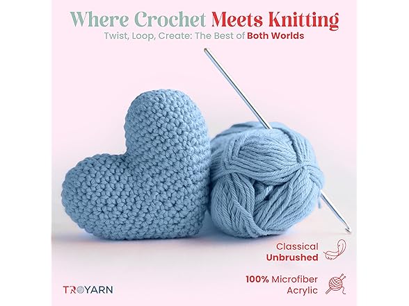 TROYARN Yarn for Crocheting & Knitting 