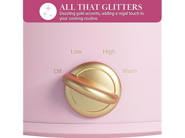 Paris Hilton 3.5-Quart Manual Slow Cooker, Pink