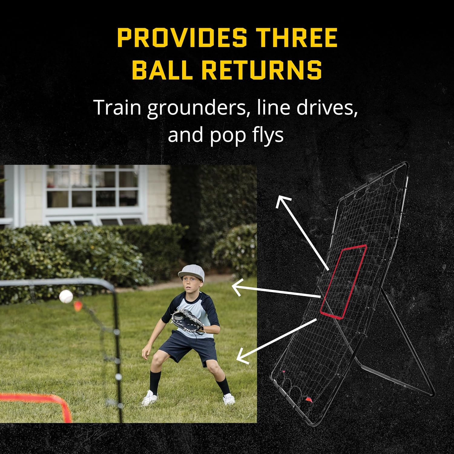 SKLZ PitchBack Baseball and Softball Pitching Net and Rebounder - Gallery 14