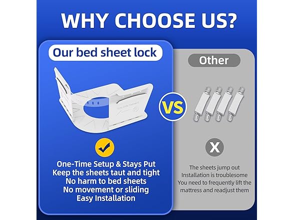 Bed Sheet Holders for Corners