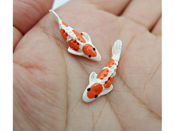 1shopforyou Lot of 12 Miniature Koi Fish