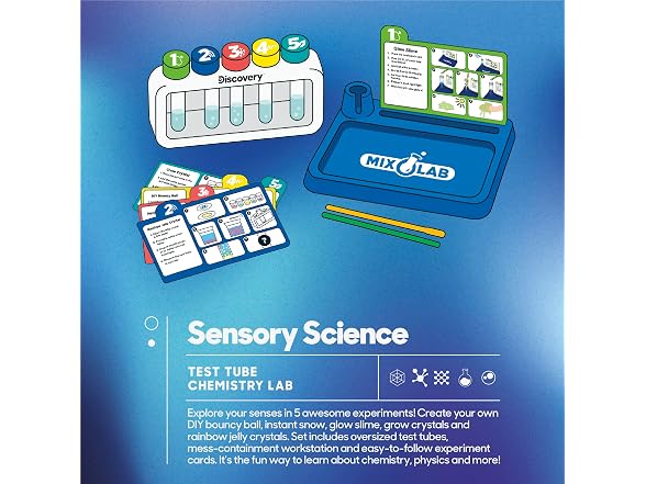 Discovery Sensory Science Test Tube Chemistry Lab