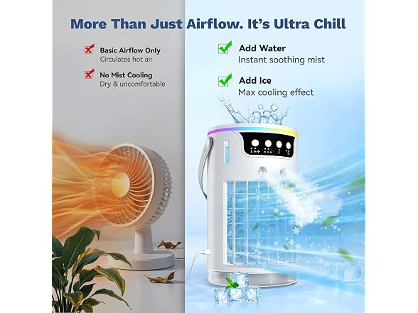 Ylkf Ice Cooling Mist Fan