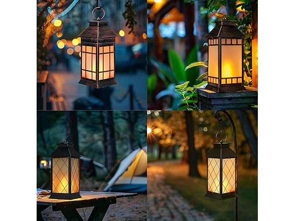 18'' Glass Solar Lantern