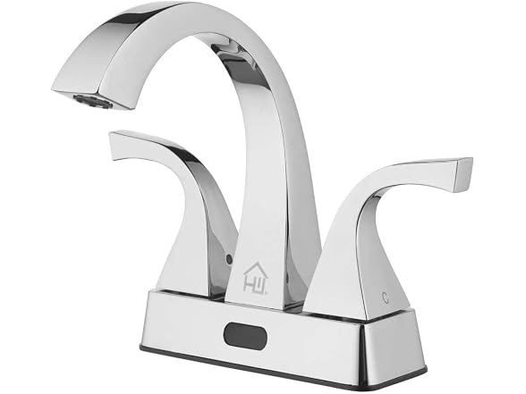 Homewerks Worldwide Centerset Touchless Chrome Bathroom Faucet
