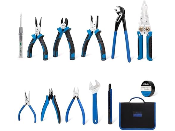 mshandto Pliers Tool Set, 12Pcs