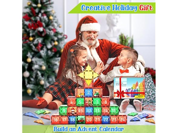 Coodoo Magnetic Tiles Kids STEM Magnet Toy 40PCS