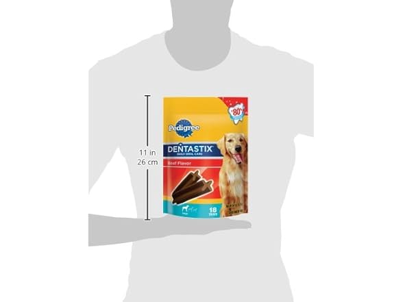 18CT Pedigree Dentastix Beef Flavor Large Treats
