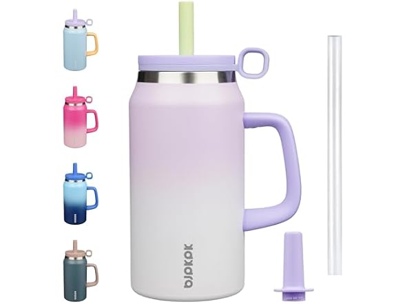BJPKPK 50 oz Insulated Tumbler Purple Pearl