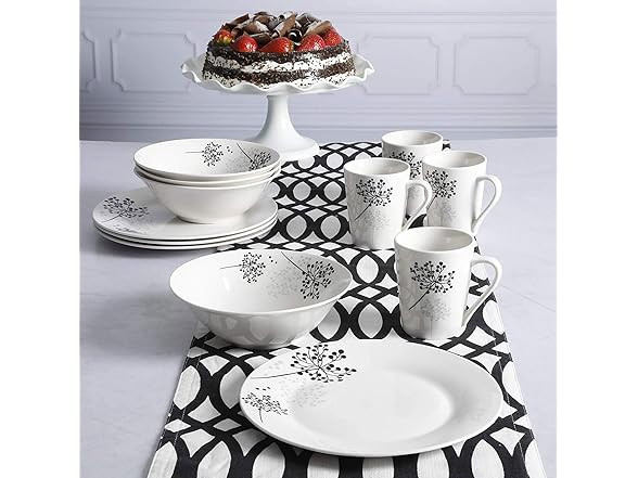 12Pc Or 24Pc Netherwood Dinnerware Set