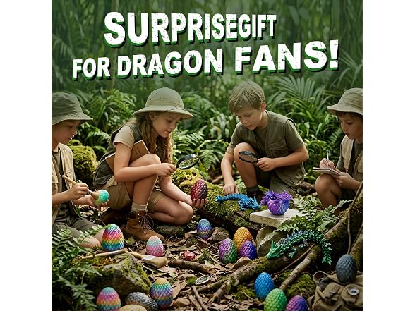 RURING 24PCS 3D Printed Dragon Eggs