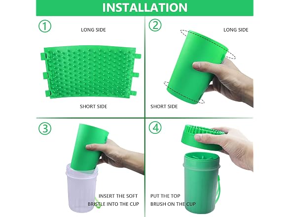 2 In 1 Dog Paw Washing Cup, Portable Dog Foo