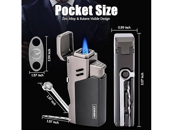 All in One Windproof Lighter