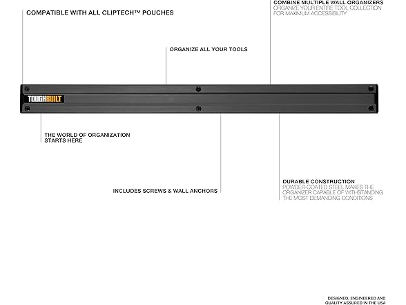 Toughbuilt TB-53 24" Wall Organizer