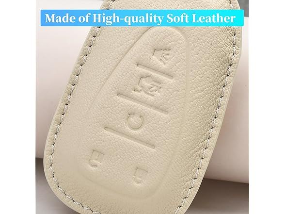 Chevy Key Fob Cover Leather Brown 5btn