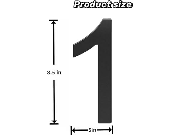 Number 4 GLDonee 8.5 Inch House Numbers