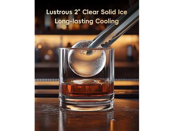 ecozy 2in Clear Ice Ball Maker, 144/Day